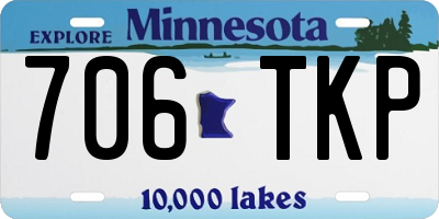 MN license plate 706TKP