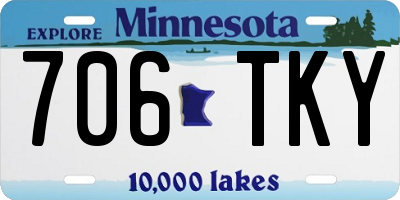 MN license plate 706TKY