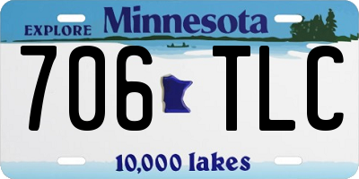 MN license plate 706TLC