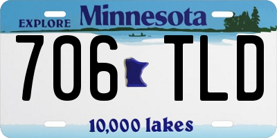 MN license plate 706TLD