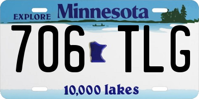 MN license plate 706TLG