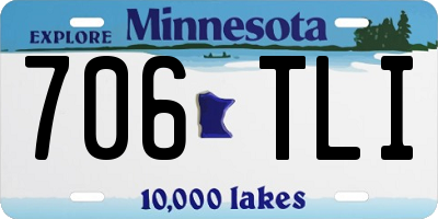 MN license plate 706TLI