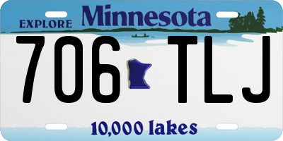 MN license plate 706TLJ