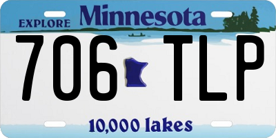 MN license plate 706TLP