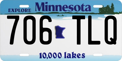 MN license plate 706TLQ