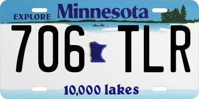MN license plate 706TLR
