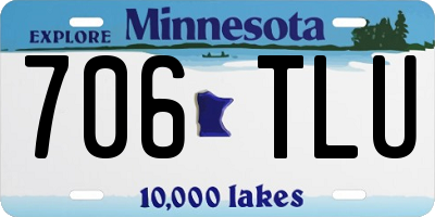 MN license plate 706TLU