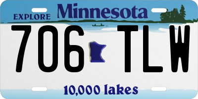 MN license plate 706TLW