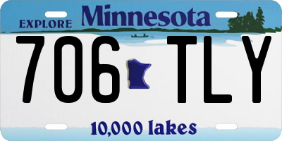 MN license plate 706TLY
