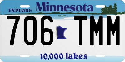 MN license plate 706TMM