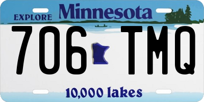 MN license plate 706TMQ