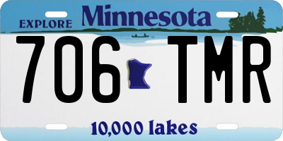 MN license plate 706TMR