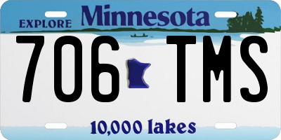 MN license plate 706TMS