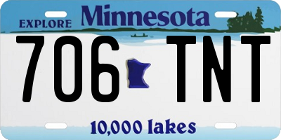 MN license plate 706TNT