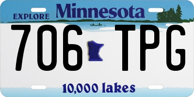MN license plate 706TPG