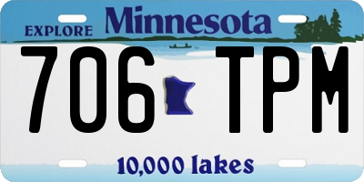MN license plate 706TPM