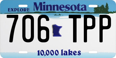 MN license plate 706TPP
