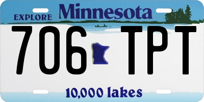 MN license plate 706TPT