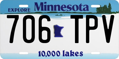 MN license plate 706TPV