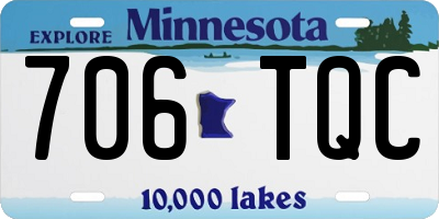 MN license plate 706TQC