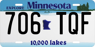 MN license plate 706TQF