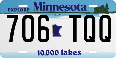 MN license plate 706TQQ