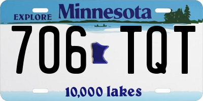 MN license plate 706TQT