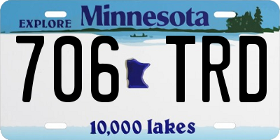 MN license plate 706TRD