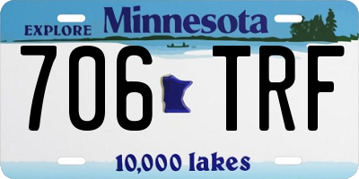 MN license plate 706TRF