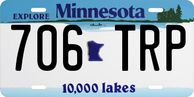 MN license plate 706TRP