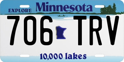 MN license plate 706TRV