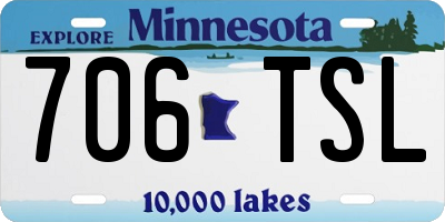 MN license plate 706TSL