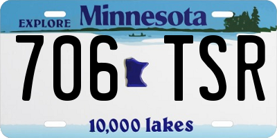 MN license plate 706TSR