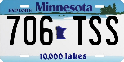 MN license plate 706TSS
