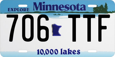 MN license plate 706TTF