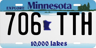 MN license plate 706TTH