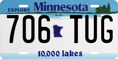 MN license plate 706TUG