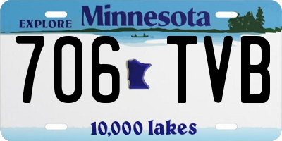 MN license plate 706TVB