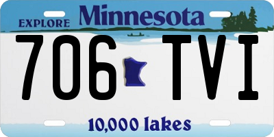 MN license plate 706TVI