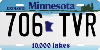 MN license plate 706TVR
