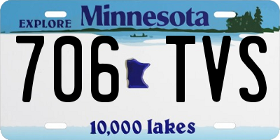 MN license plate 706TVS