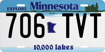 MN license plate 706TVT