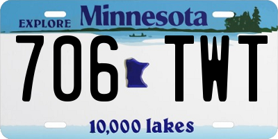 MN license plate 706TWT
