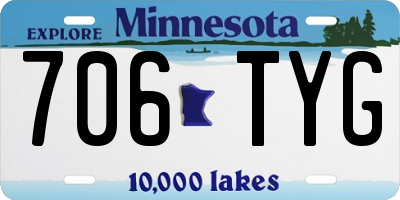 MN license plate 706TYG