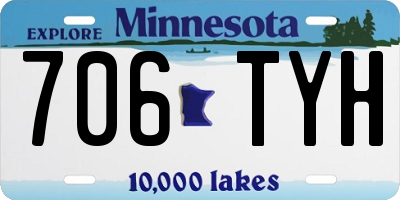 MN license plate 706TYH