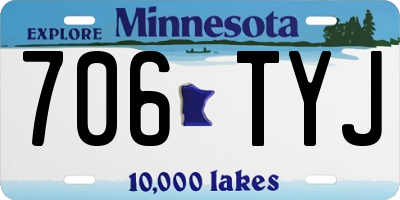 MN license plate 706TYJ