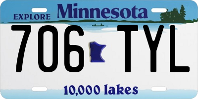 MN license plate 706TYL