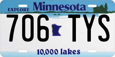 MN license plate 706TYS