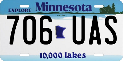 MN license plate 706UAS