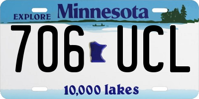 MN license plate 706UCL